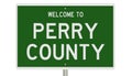 Road sign for Perry County
