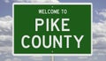 Road sign for Pike County