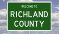 Road sign for Richland County