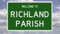 Road sign for Richland Parish