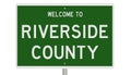 Road sign for Riverside County Royalty Free Stock Photo