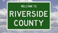 Road sign for Riverside County