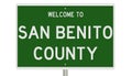 Road sign for San Benito County