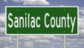 Road sign for Sanilac County Royalty Free Stock Photo
