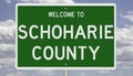 Road sign for Schoharie County Royalty Free Stock Photo