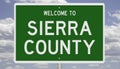 Road sign for Sierra County
