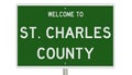 Road sign for St. Charles County