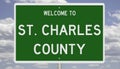 Road sign for St. Charles County