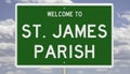Road sign for St. James Parish