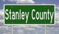 Road sign for Stanley County