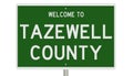 Road sign for Tazewell County