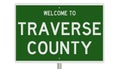 Road sign for Traverse County