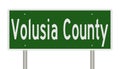 Road sign for Volusia County