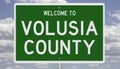 Road sign for Volusia County