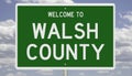 Road sign for Walsh County