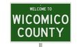 Road sign for Wicomico County Royalty Free Stock Photo