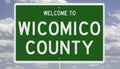Road sign for Wicomico County Royalty Free Stock Photo