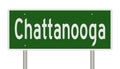 Highway sign for Chattanooga Tennessee