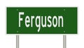 Highway sign for Ferguson