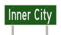 Highway sign for Inner City