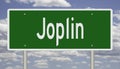 Highway sign for Joplin Missouri