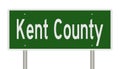 Highway sign for Kent County Michigan