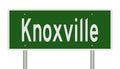 Highway sign for Knoxville Tennessee