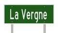 Highway sign for La Vergne Tennessee