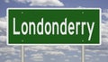 Highway sign for Londonderry New Hampshire