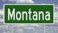 Highway sign for Montana Royalty Free Stock Photo