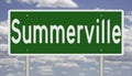 Highway sign for Summerville