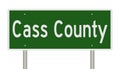 Highway sign for Cass County Nebraska