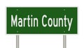 Highway sign for Martin County Florida