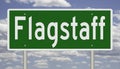 Highway sign for Flagstaff Arizona