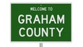 Highway sign for Graham County