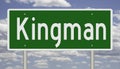 Highway sign for Kingman Arizona