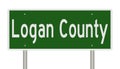 Highway sign for Logan County