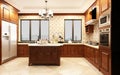 Rendering kitchen room