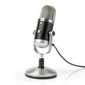 Rendering of a podcast microphone isolated on white background Royalty Free Stock Photo