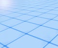 Rendering reflective surface or floor made of square tiles