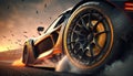 Rendering Sport Car Raceing Ai generative