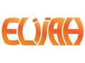 3D Rendering Typography Graffiti Logo Symbol Word Elijah