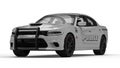 renderings of white police car dodge charger