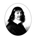 Rene Descartes, Vintage Portrait