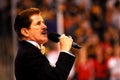 Rene Rancourt sings the National Anthem.