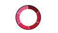 Renew and refresh circle with 6 arrows. Six elements forming circular symbol.