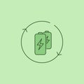 renewable Battery icon Royalty Free Stock Photo