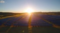 Renewable Energy Breakthroughs with an Aerial View of a Solar Farm