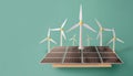 Consumer future and technology concepts: Renewable energy concept, smart grid powered by AI