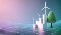 Consumer future and technology concepts: Renewable energy concept, smart grid powered by AI